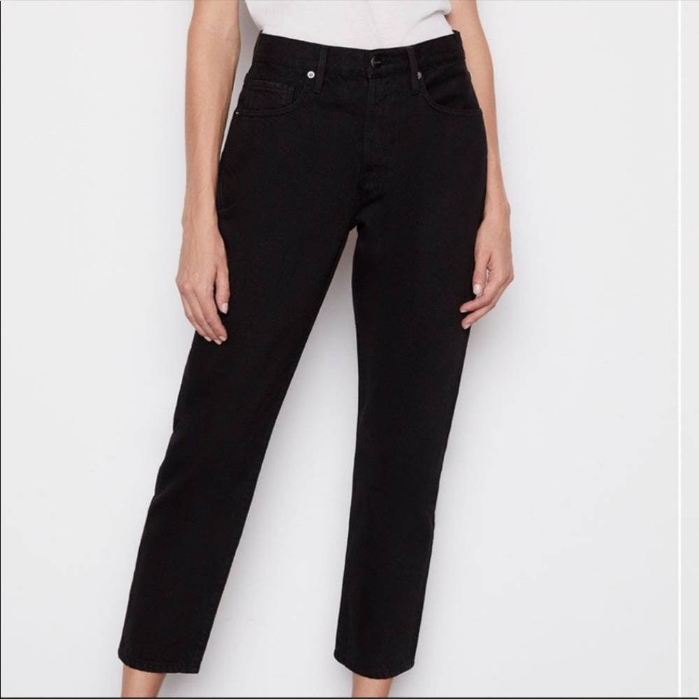 FRAME Denim Le Original Jeans In Film Noir Black Size 25